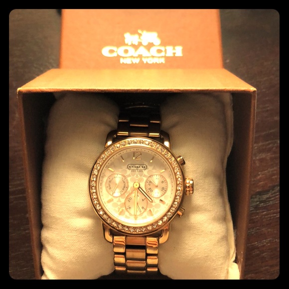 Coach Accessories - Rose gold Coach watch